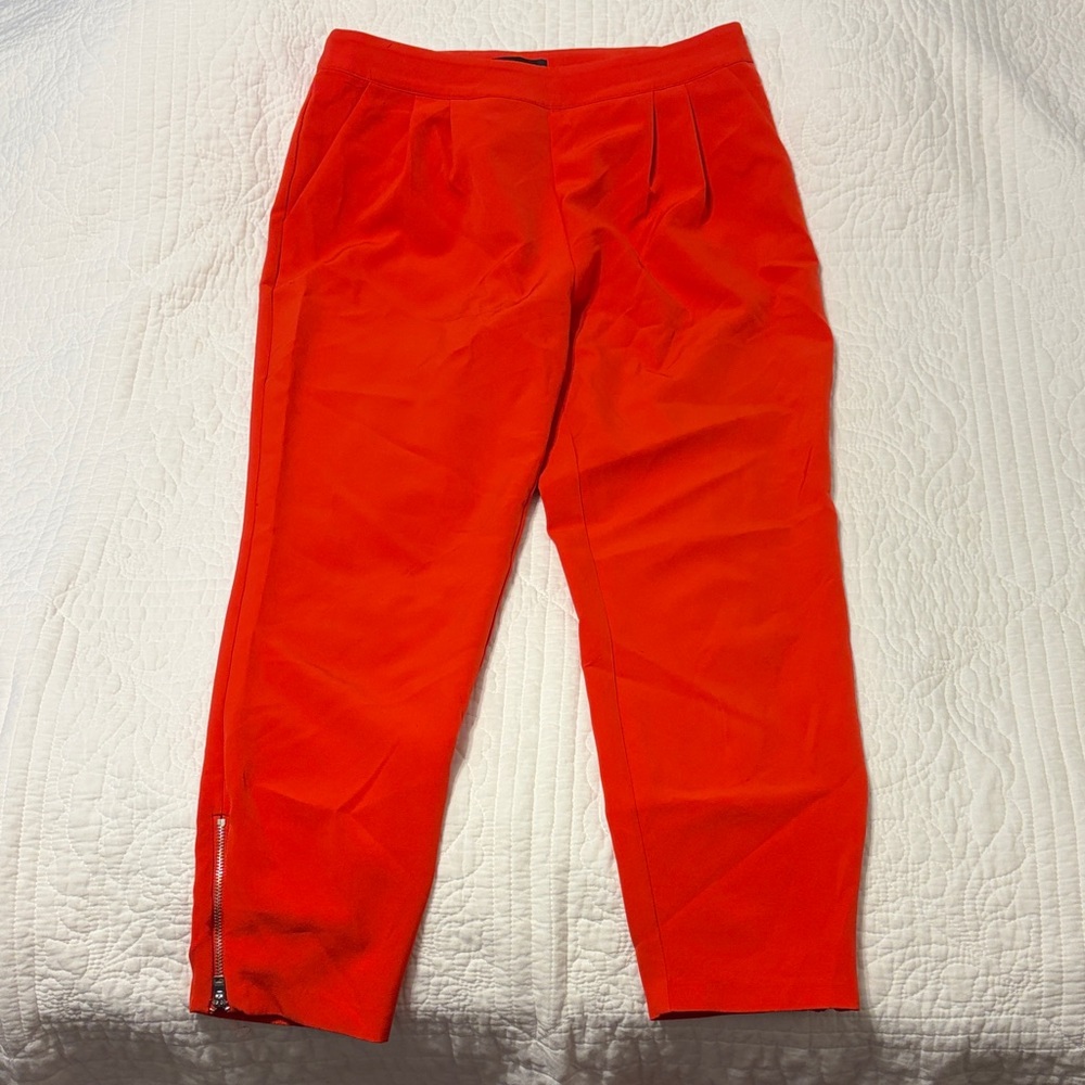 bebe Vibrant Red Ankle Pants